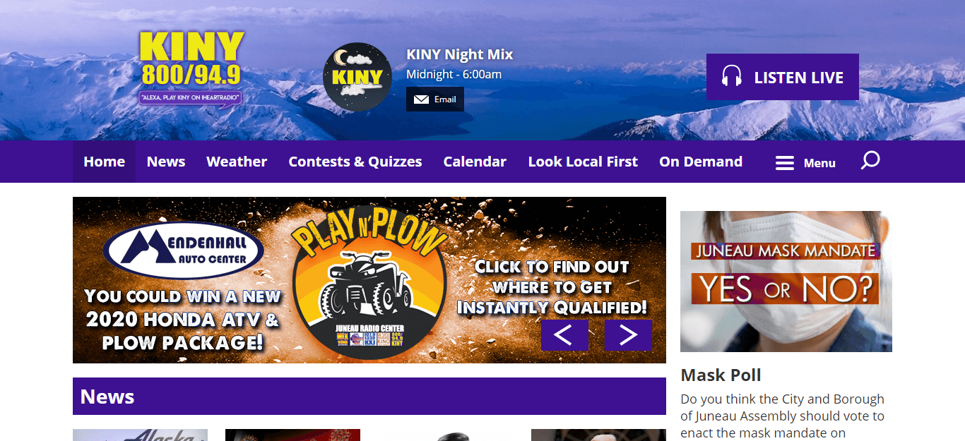 Alaska Newspapers 06 Kiny Radio website