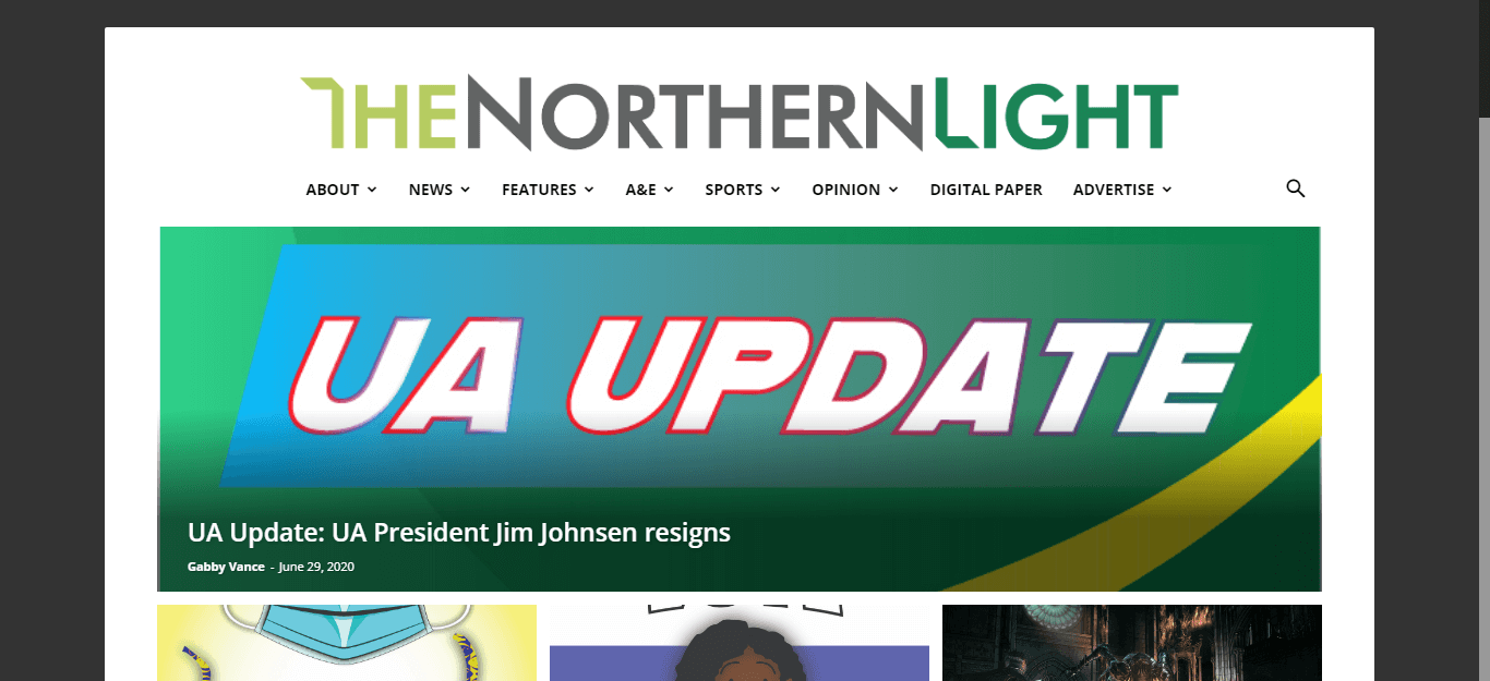 Alaska Newspapers 15 The Northern Light website