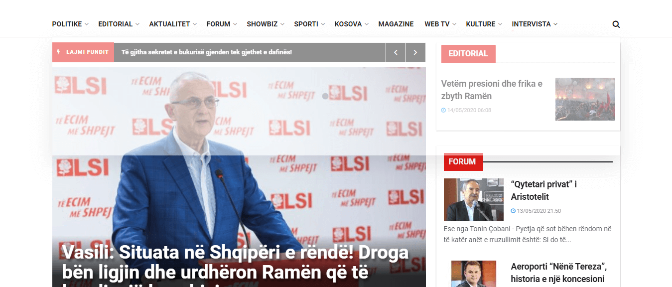 Albanian Newspapers 15 Koha Jone Website