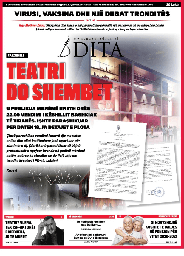 Albanian Newspapers 19 Gazeta Dita
