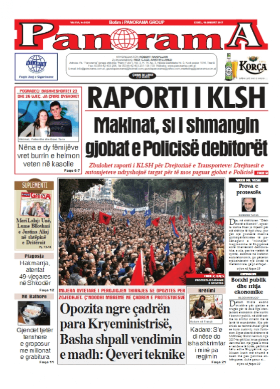 Albanian Newspapers 2 Gazeta Panorama