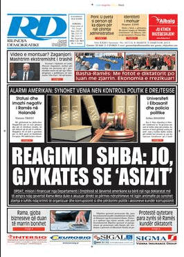 Albanian Newspapers 40 Rilindja Demokratike