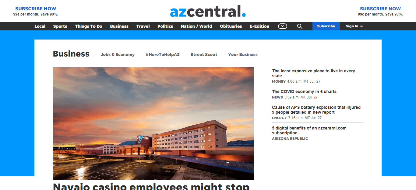 Arizona Newspapers 02 Arizona business gazette website
