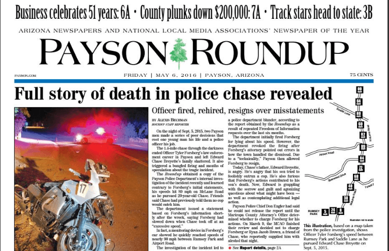 Arizona Newspapers 23 Payson Roundup