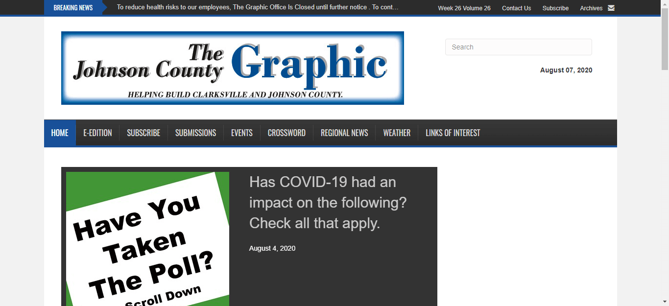Arkansas Newspapers 22 The Johnson county graphic website