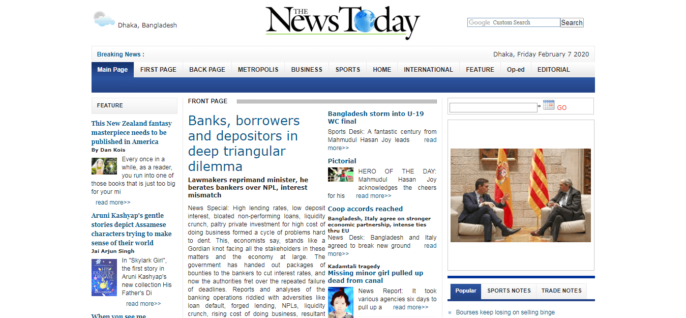 Bangladesh Newspapers 77 News today website