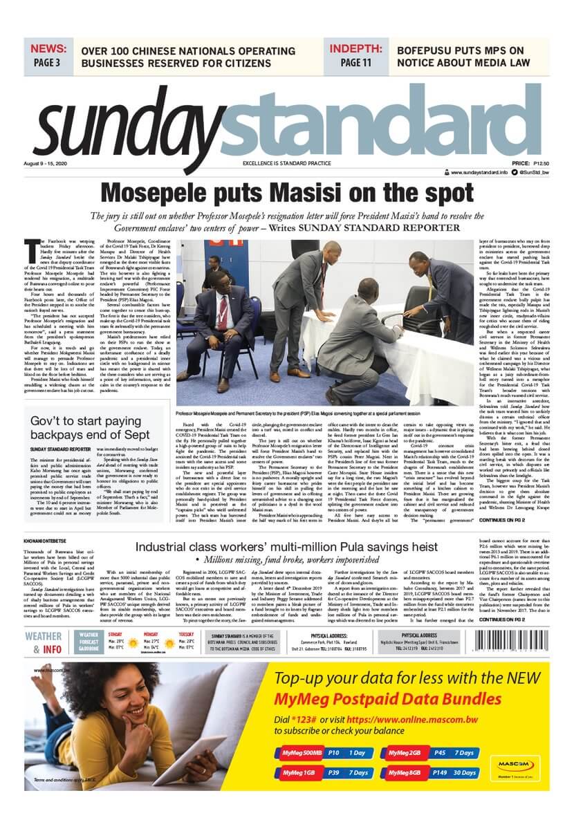 Botswana 5 Sunday Standard