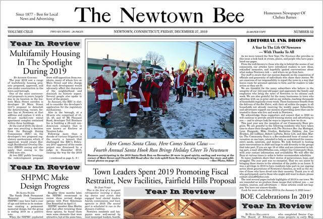 Connecticut Newspapers 40 Newtown Bee