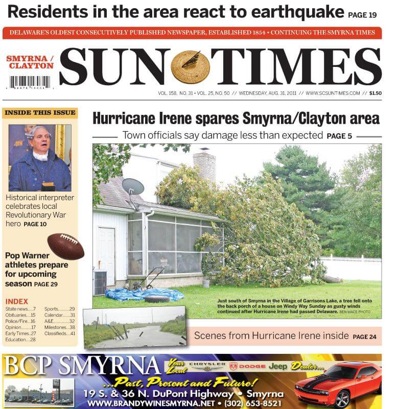 Delaware Newspapers 13 Sun Times
