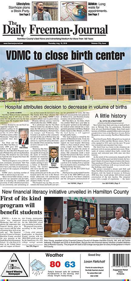 Iowa Newspapers 10 Daily Freeman Journal