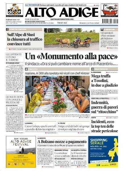 Italian Newspapers 8 Alto adige