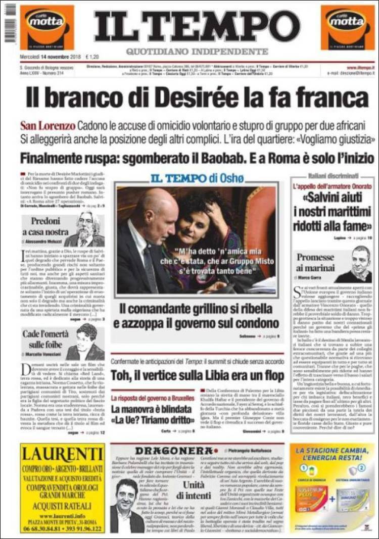 Italian newspapers 13 Il Tempo