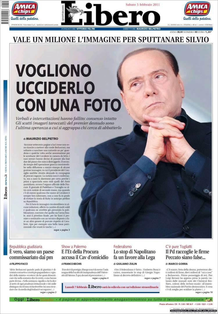 Italian newspapers 17 Libero
