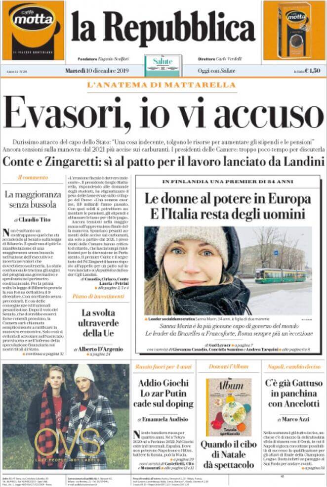 Italian newspapers 2 la repubblica