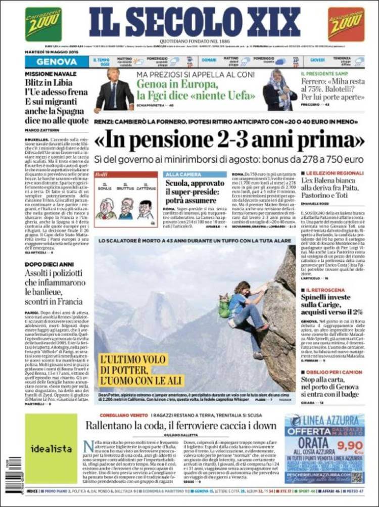 Italian newspapers 23 Il Secolo XIX