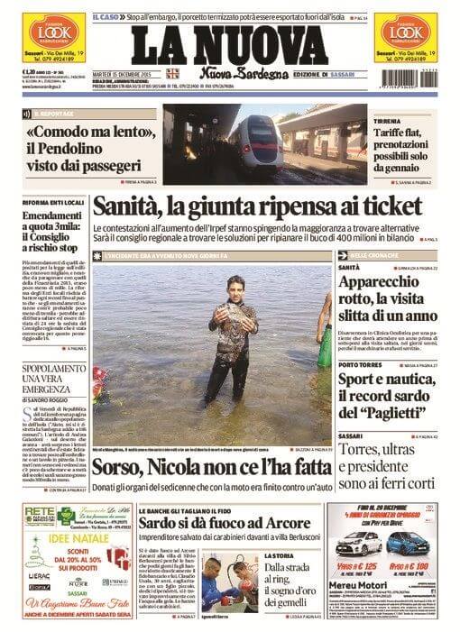 Italian newspapers 27 La Nuova Sardegna