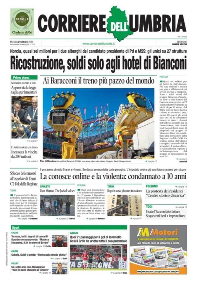 Italian newspapers 29 Corriere dell Umbria