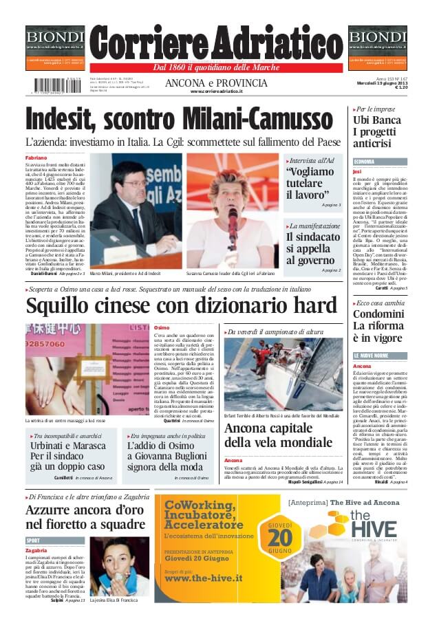 Italian newspapers 30 Corriere Adriatico