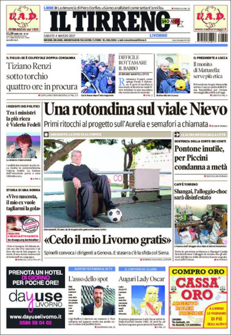 Italian newspapers 34 Il Terreno
