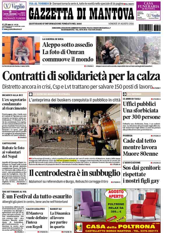 Italian newspapers 36 Gazzetta di Mantova