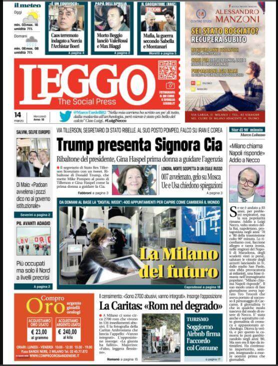 Italian newspapers 4 leggo