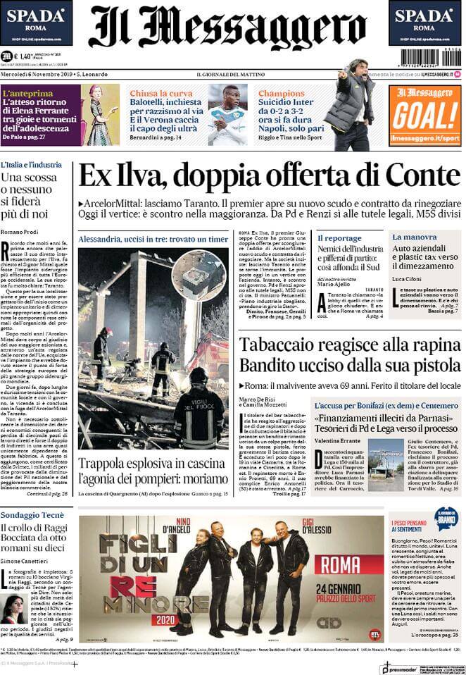 Italian newspapers 6 il messaggero