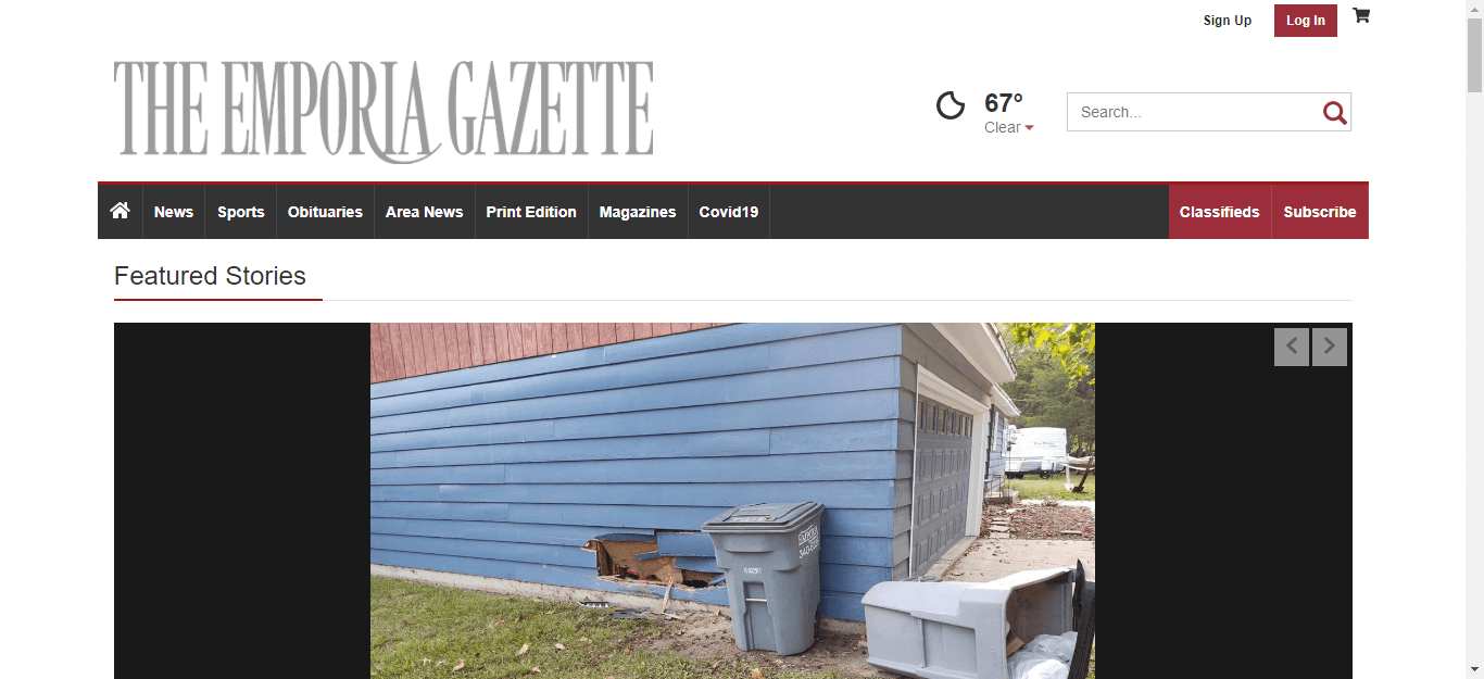 Kansas Newspapaers 21 Emporia Gazette website