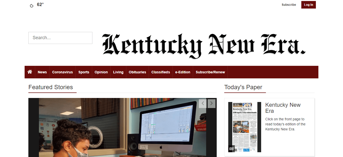 Kentucky Newspapers 16 Kentucky New Era website