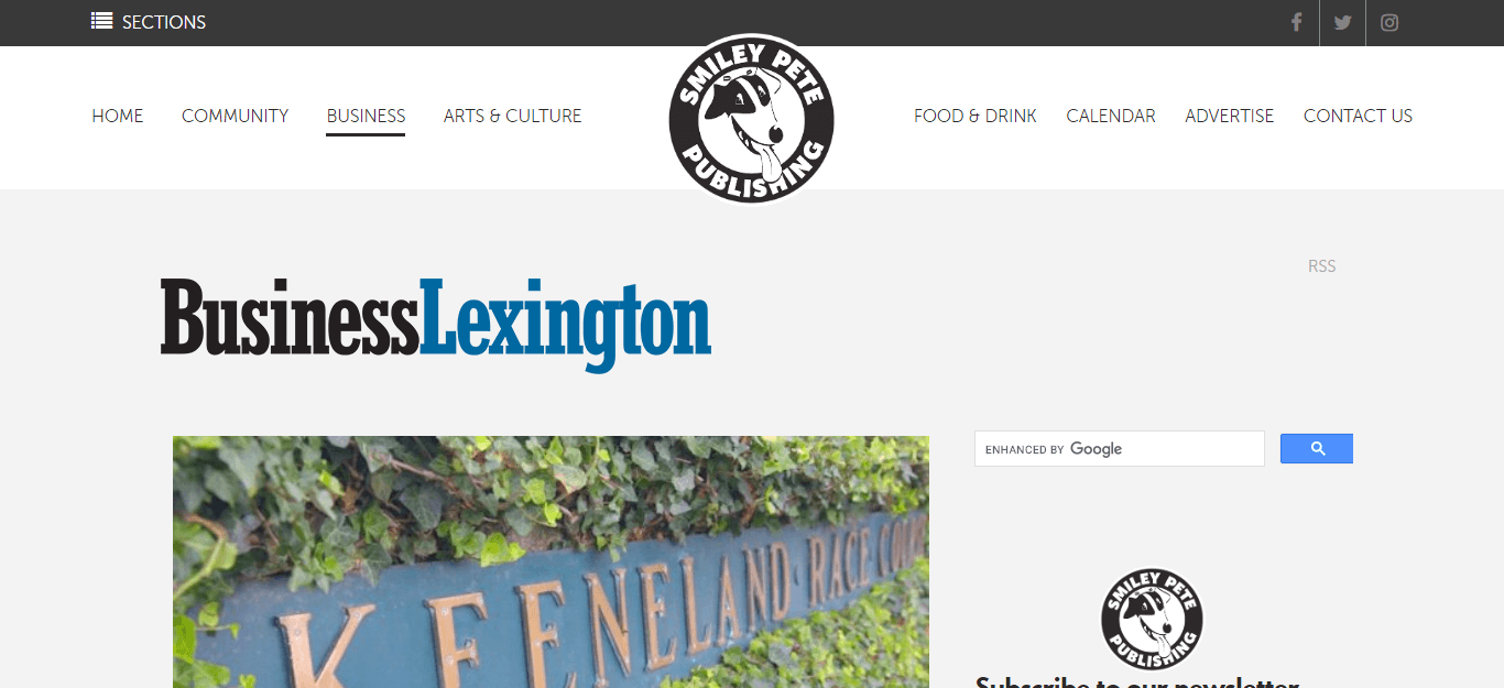 Kentucky Newspapers 29 Lexington Business website