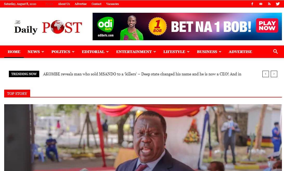 Kenya 11 Daily Post website