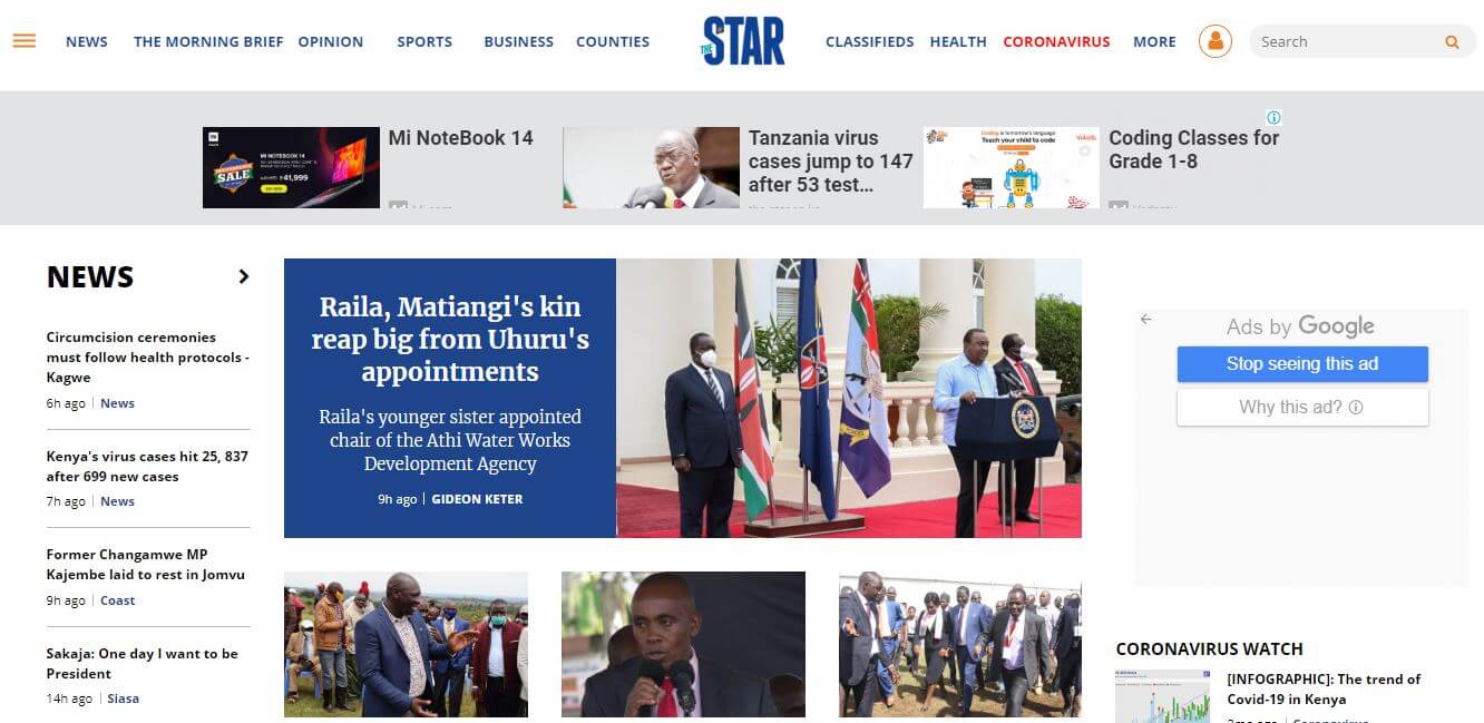 Kenya 9 The star website