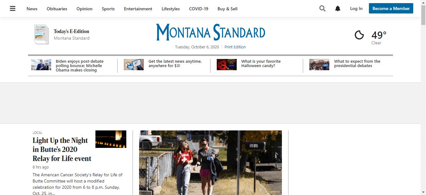 Montana Newspapers 07 The Montana Standard website