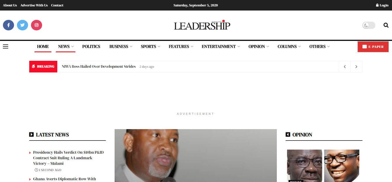 Nigeria 13 Leadership website
