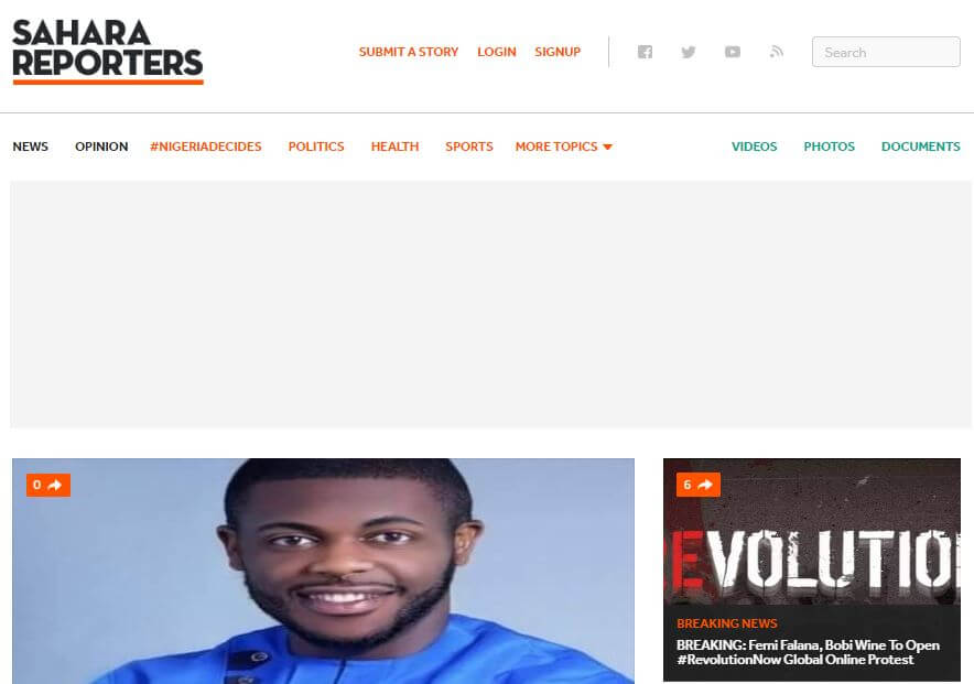 Nigeria 28 Sahara Reporters website
