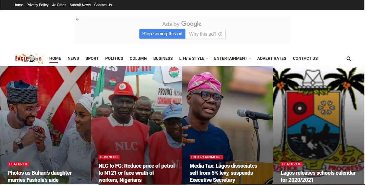 Nigeria 40 Eagle Online website