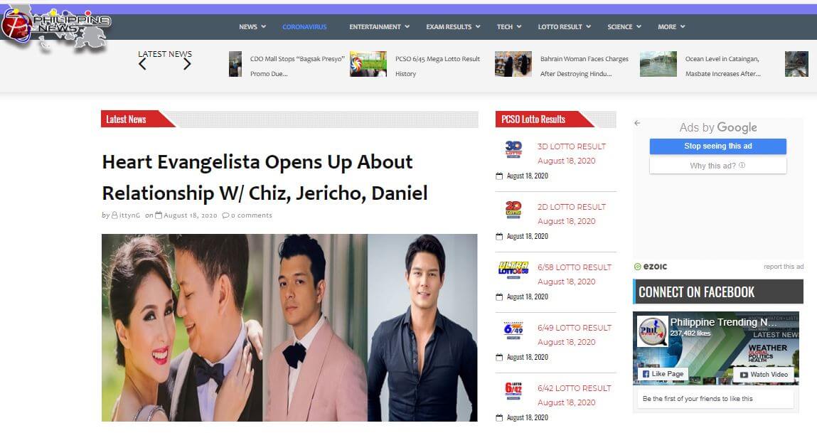 Philippines 15 PhilNews website