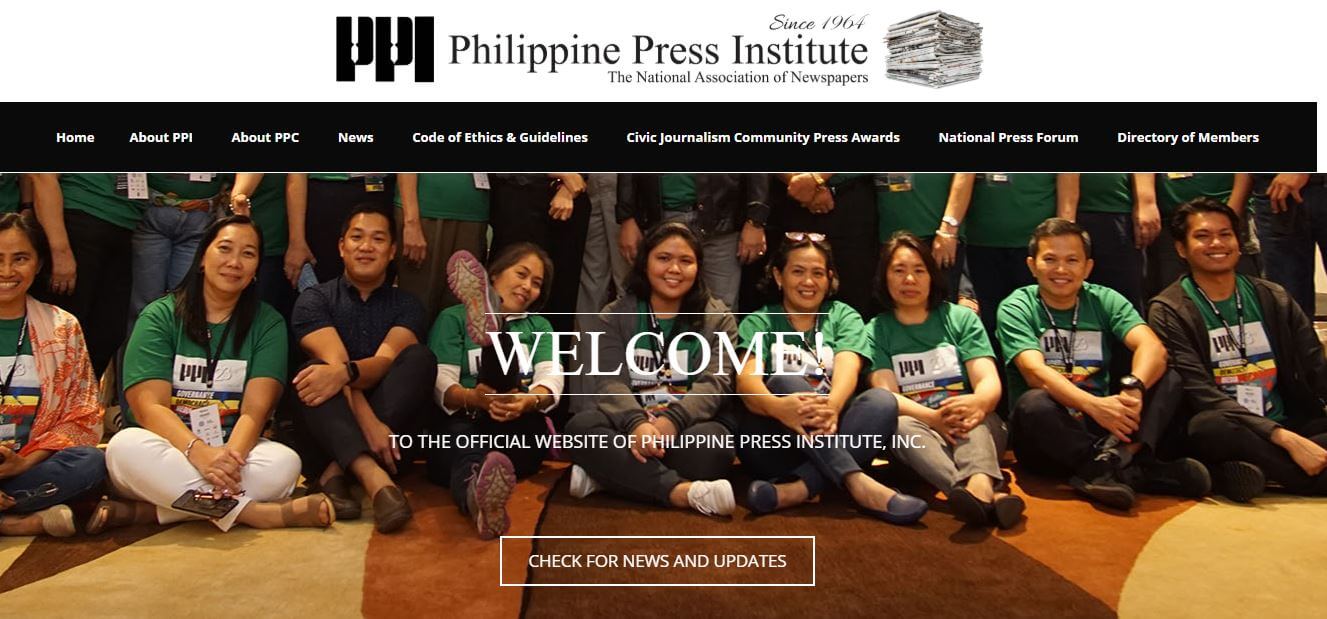 Philippines 70 Philippine Press Institute website