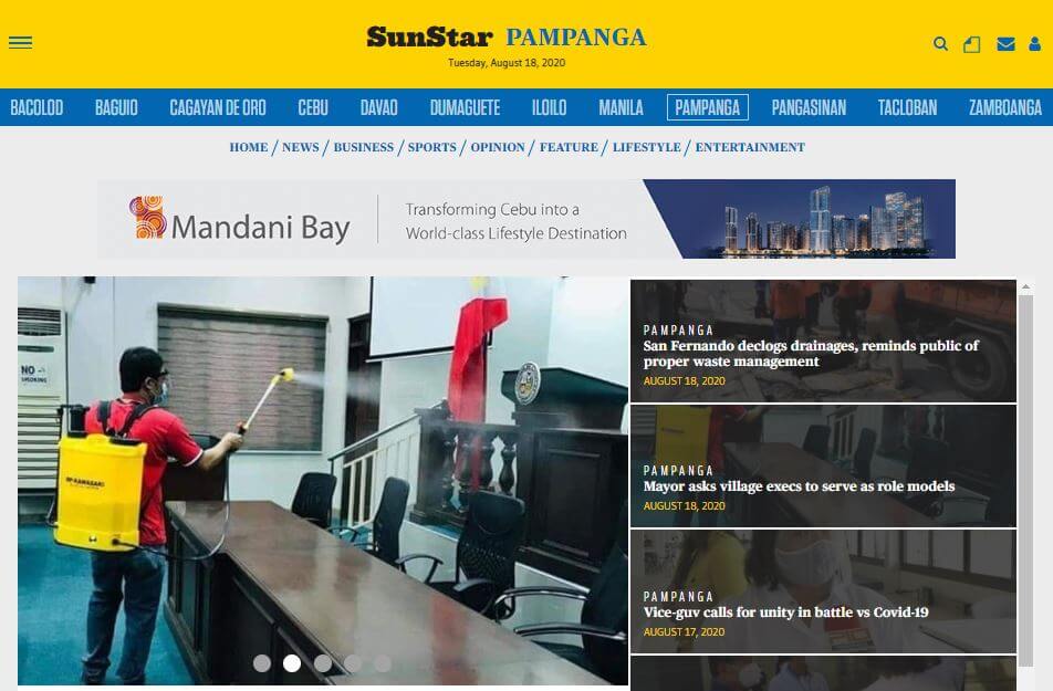 Philippines 9 Sun Star Pampanga website