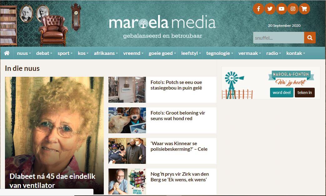 South Africa 30 Maroela Media website