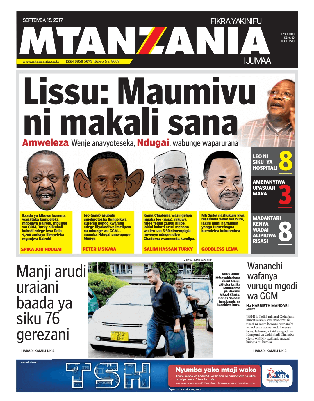Tanzania newspapers 10 MTanzania