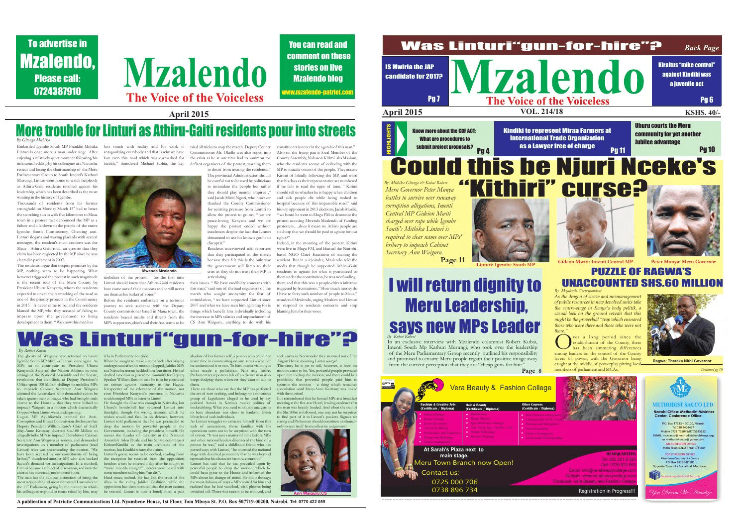 Tanzania newspapers 13 mzalendo