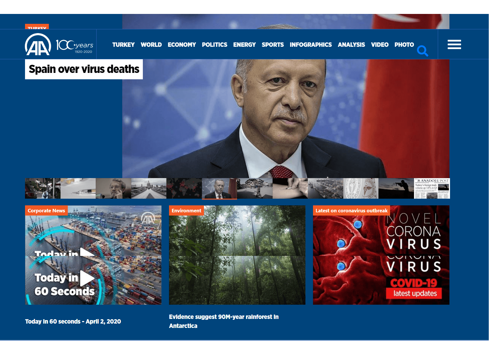 Turkish English Newspapers 7 Anadolu Agency Website