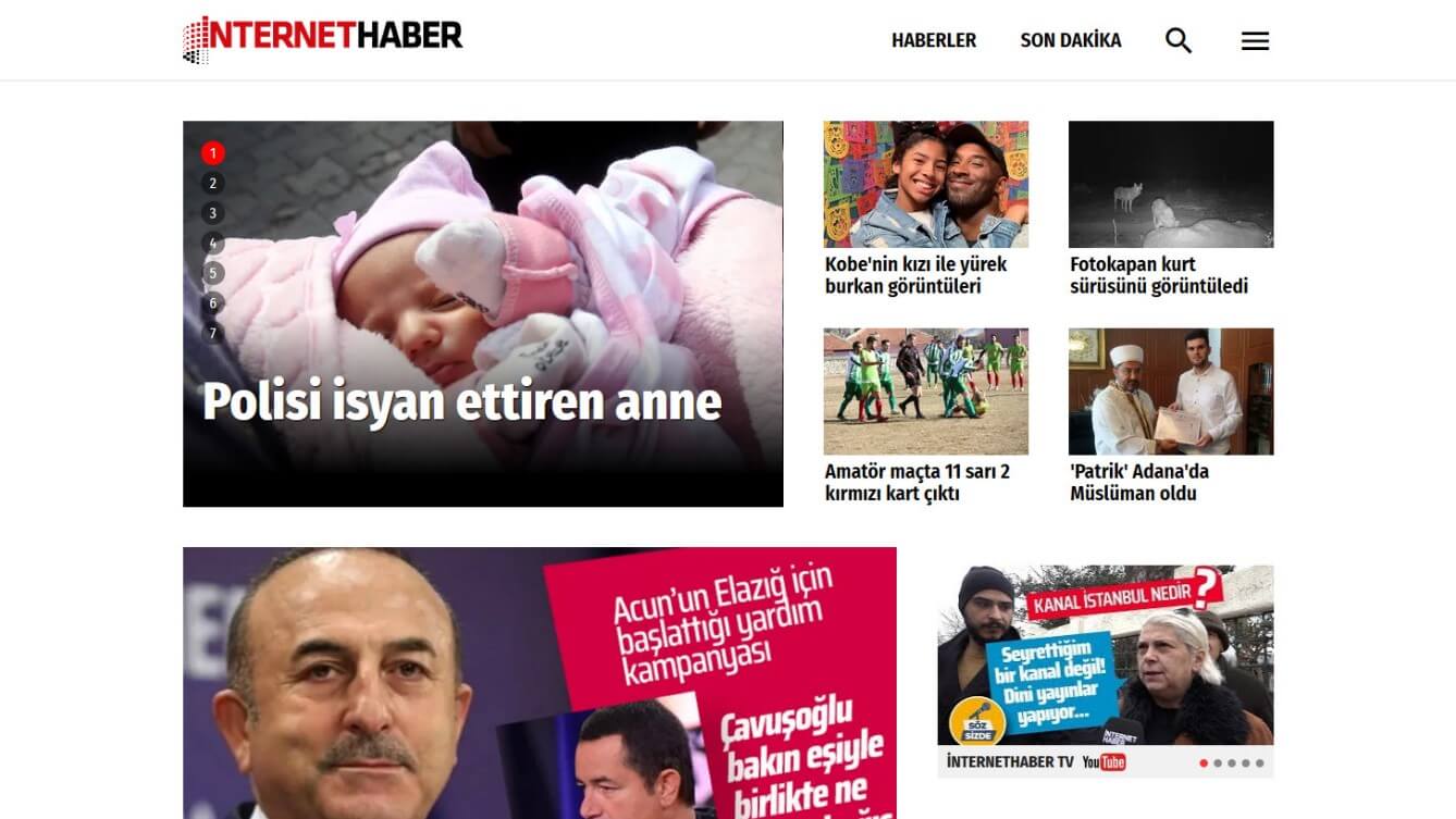 Turkish Newspapers 17 InternetHaber Website