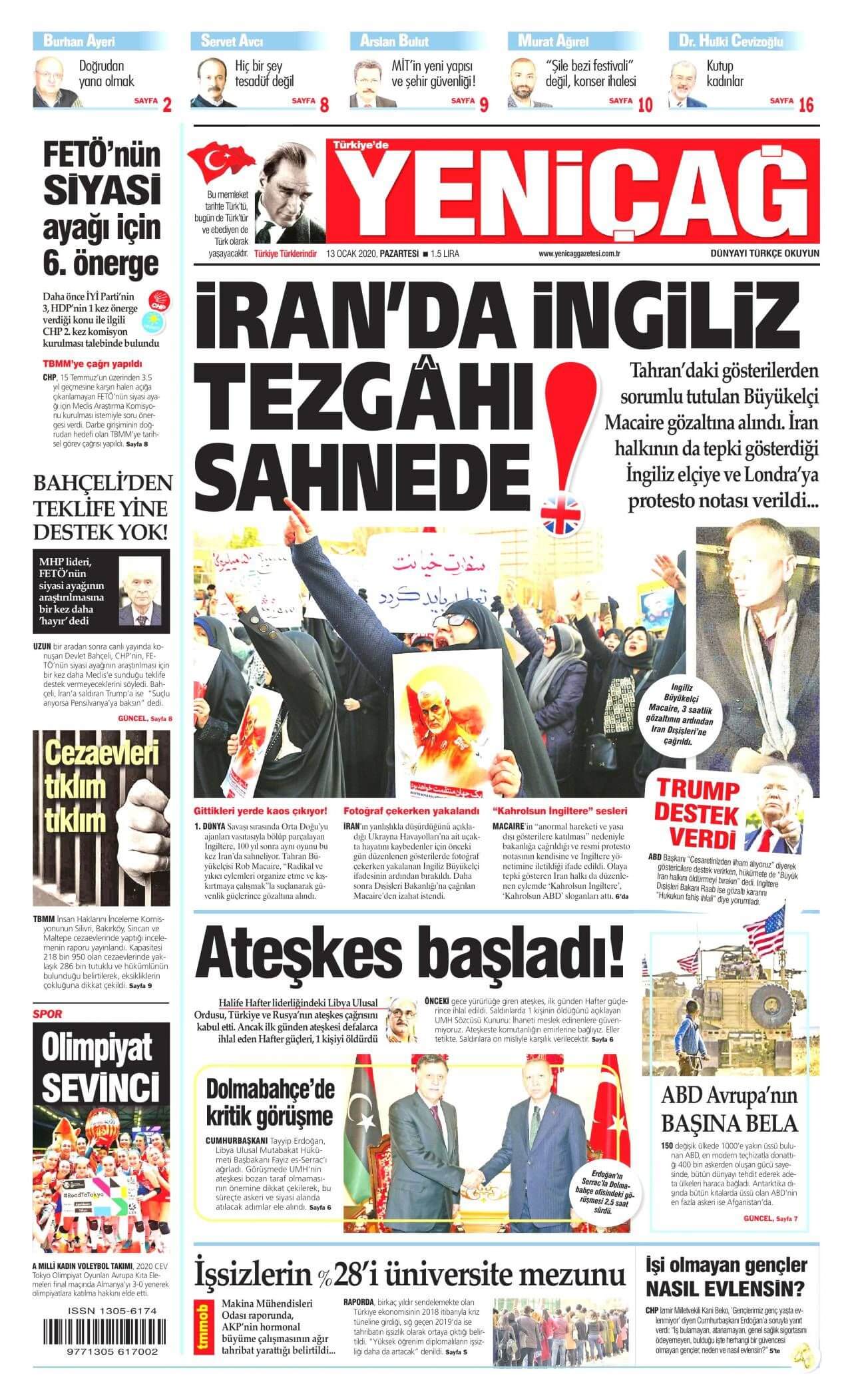 Turkish Newspapers 18 Yenicag