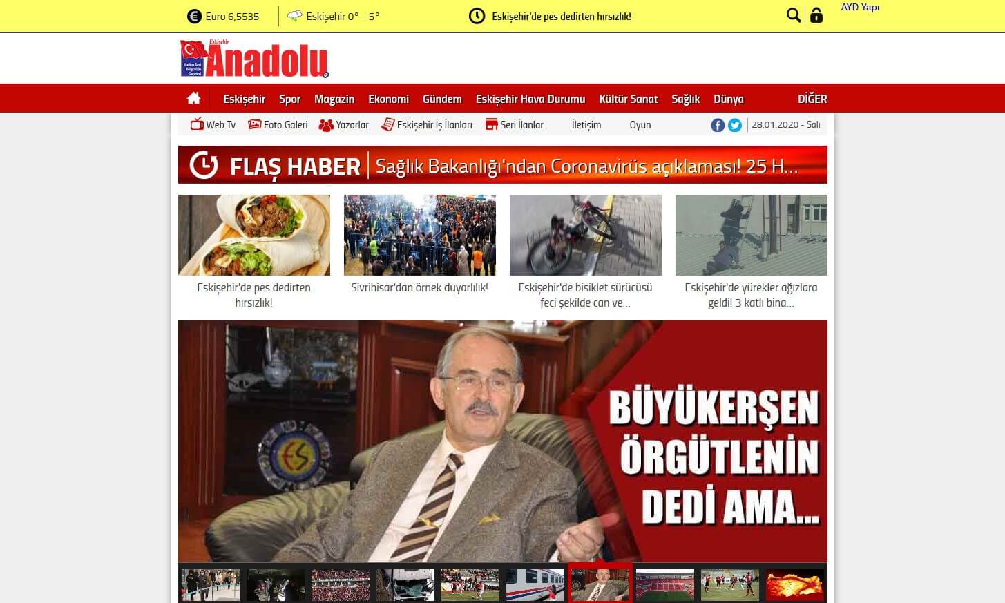Turkish Newspapers 29 Anadolu Website