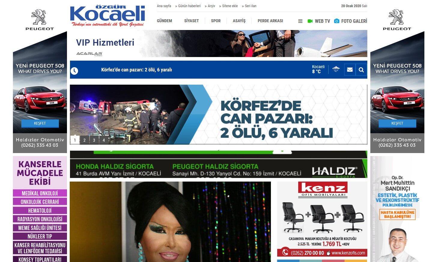 Turkish Newspapers 30 Ozgur Kocaeli Website