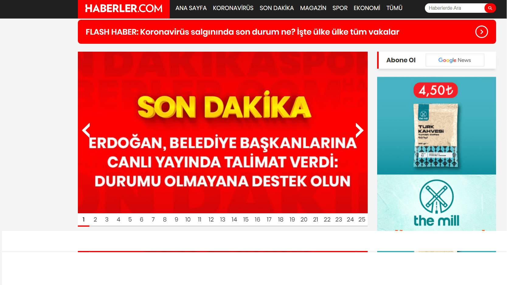 Turkish Newspapers 41 Haberler Website