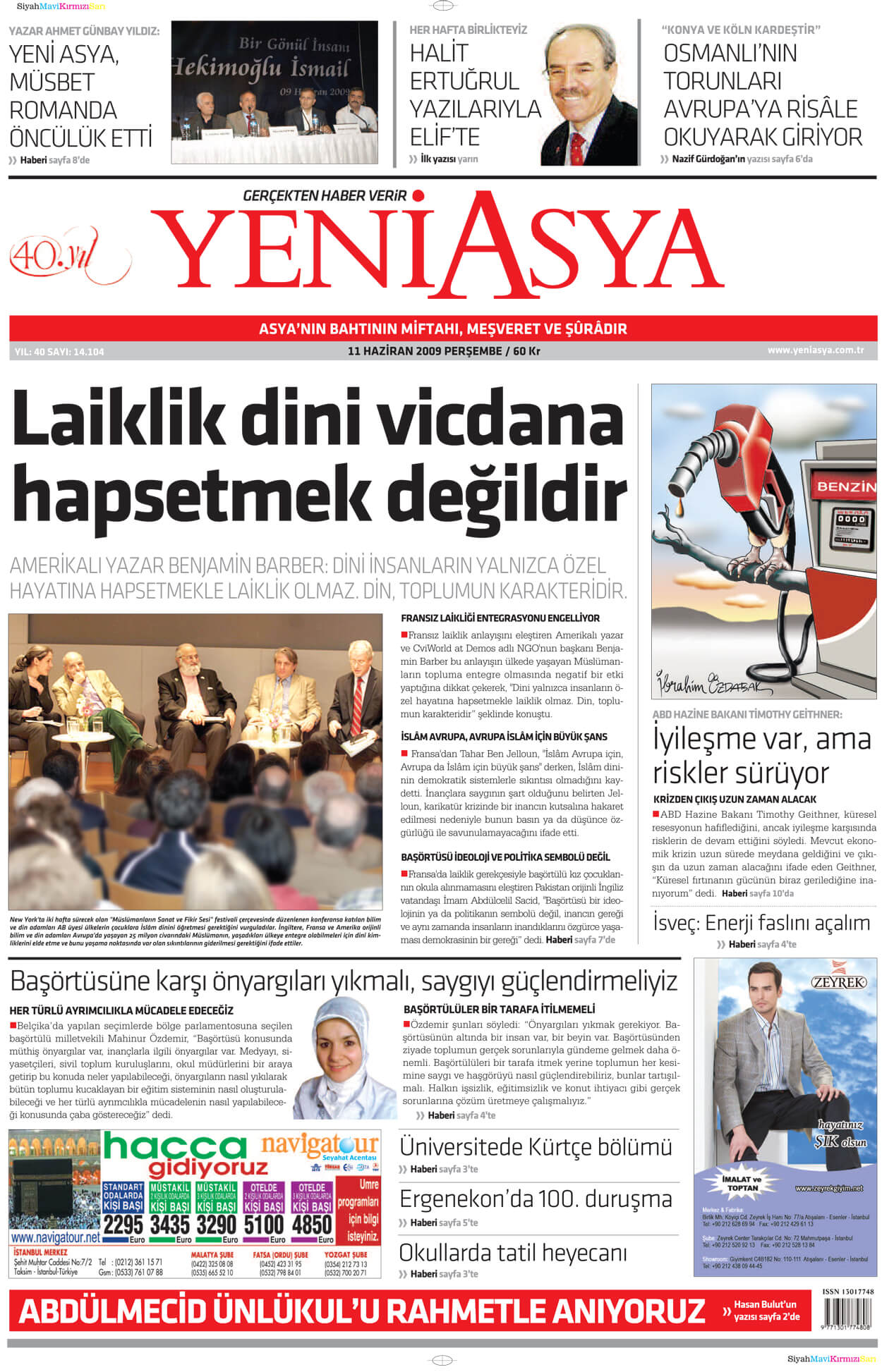 Turkish Newspapers 44 Yeni Asya