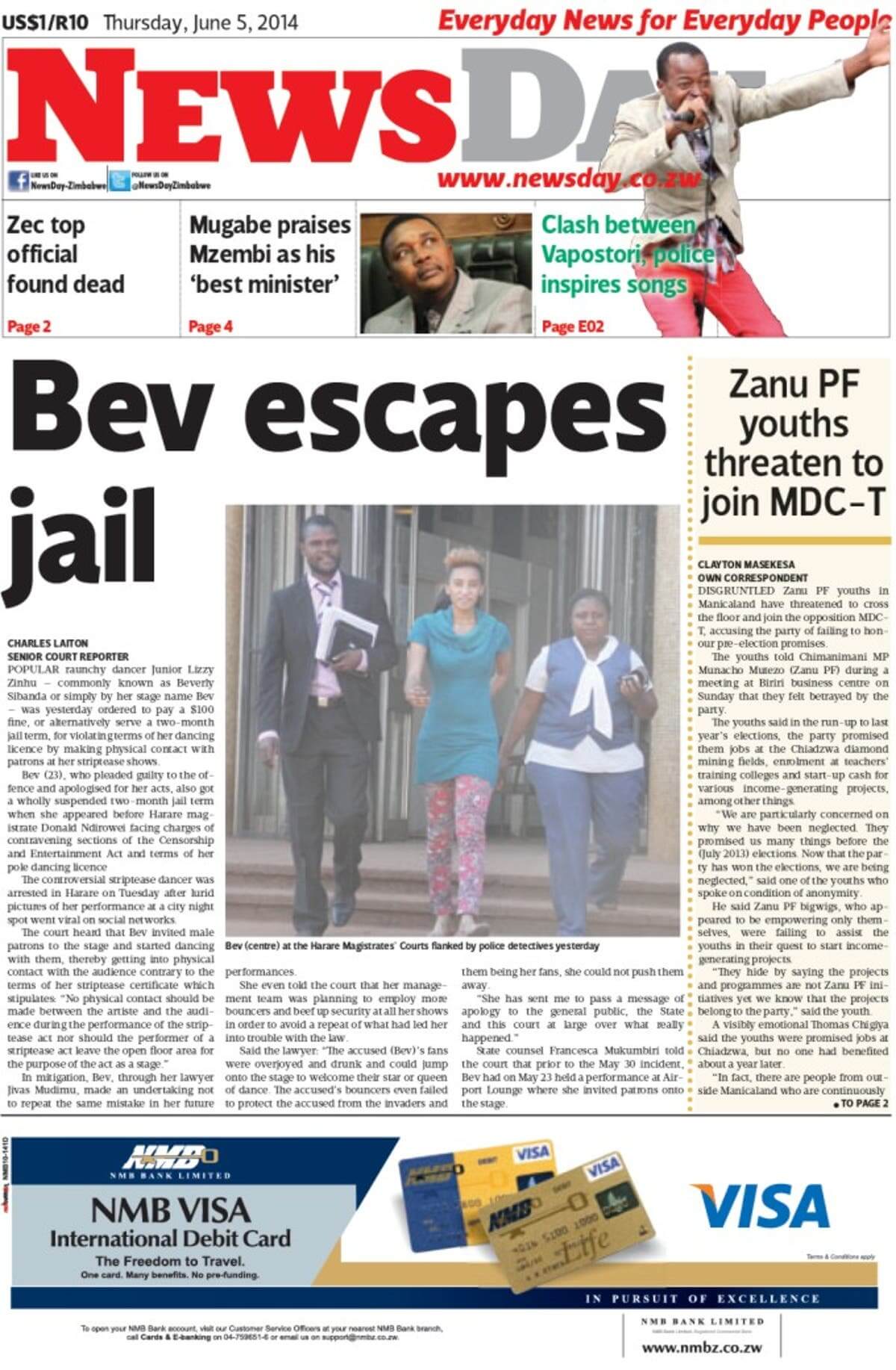 Zimbabwe 2 NewsDay