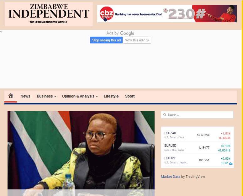 Zimbabwe 23 Zimbabwe Independent website